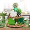 AKEROCK St Patricks Day Decor, Wooden Shamrock Decor for Table, Tiered Tray, Office Desk, Mantle Saint Patricks Day Decorations for the Home, 4 PCS Shamrock Decorations